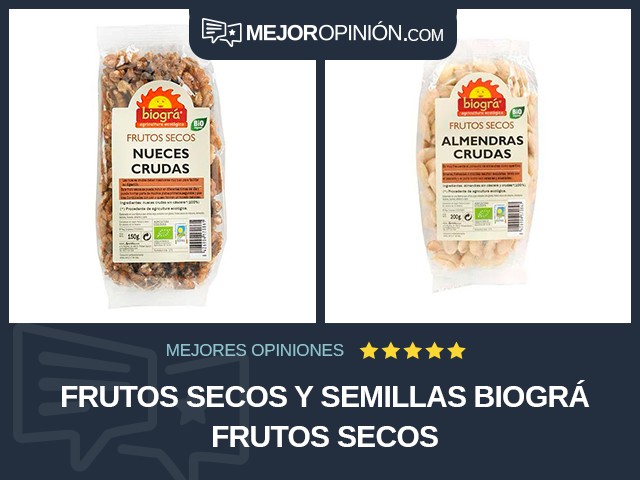 Frutos secos y semillas Biográ Frutos secos