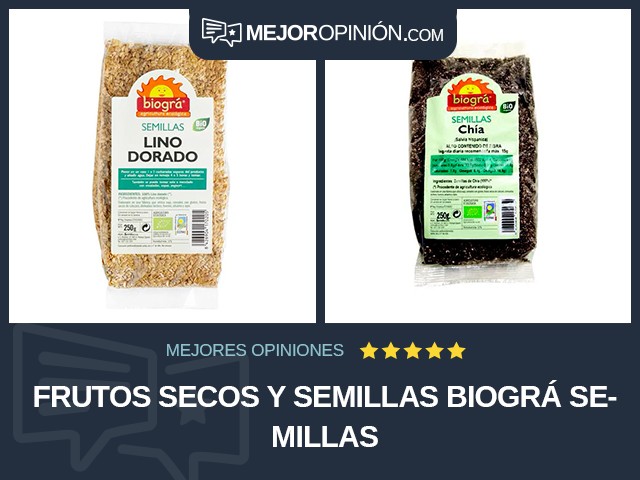 Frutos secos y semillas Biográ Semillas