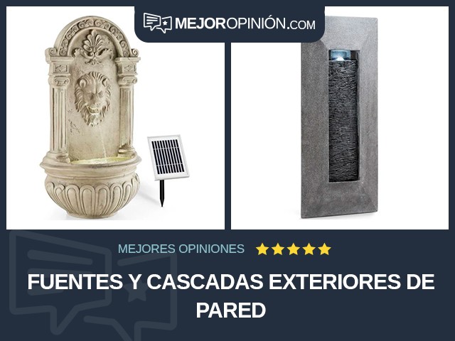 Fuentes y cascadas Exteriores De pared