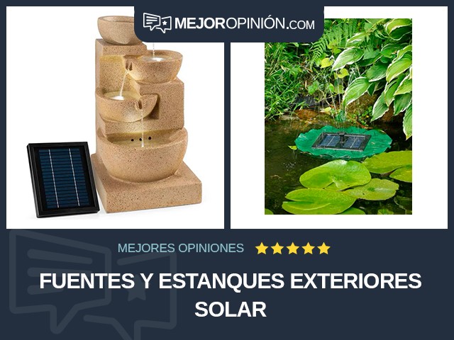 Fuentes y estanques Exteriores Solar