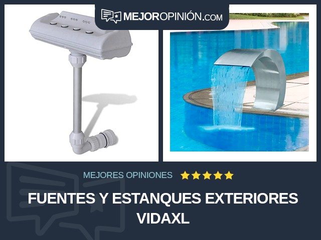 Fuentes y estanques Exteriores vidaXL