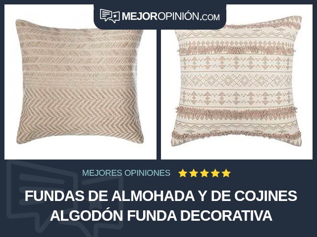 Fundas de almohada y de cojines Algodón Funda decorativa