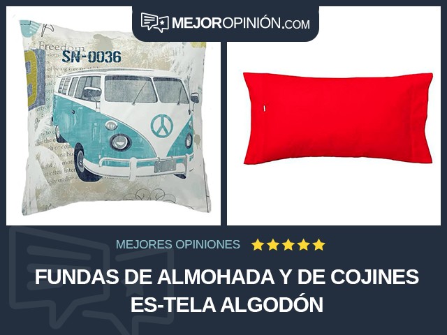 Fundas de almohada y de cojines Es-Tela Algodón