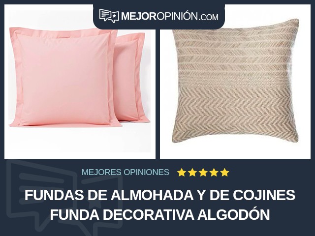 Fundas de almohada y de cojines Funda decorativa Algodón