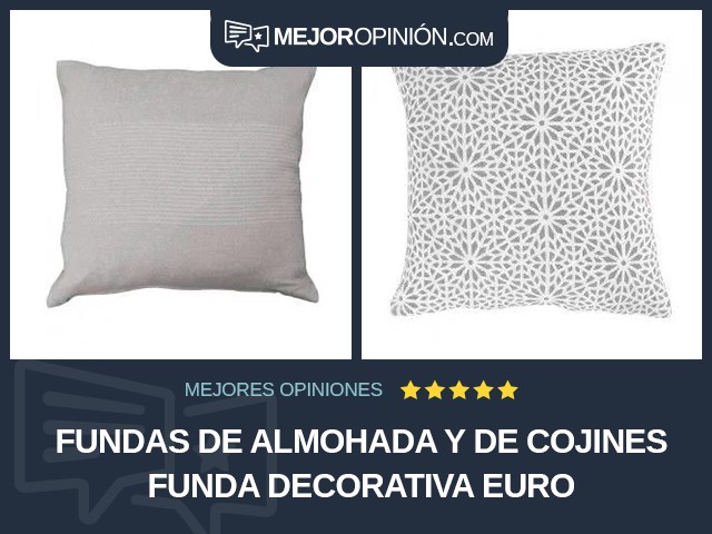 Fundas de almohada y de cojines Funda decorativa Euro