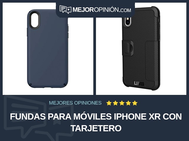 Fundas para móviles iPhone XR Con tarjetero