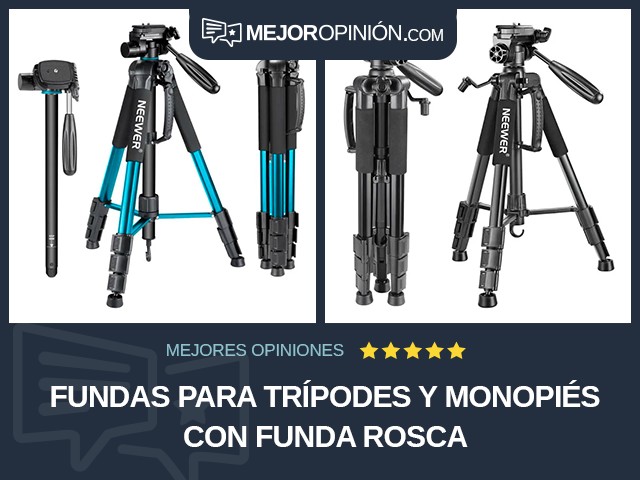 Fundas para trípodes y monopiés Con funda Rosca