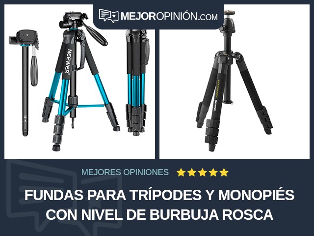 Fundas para trípodes y monopiés Con nivel de burbuja Rosca