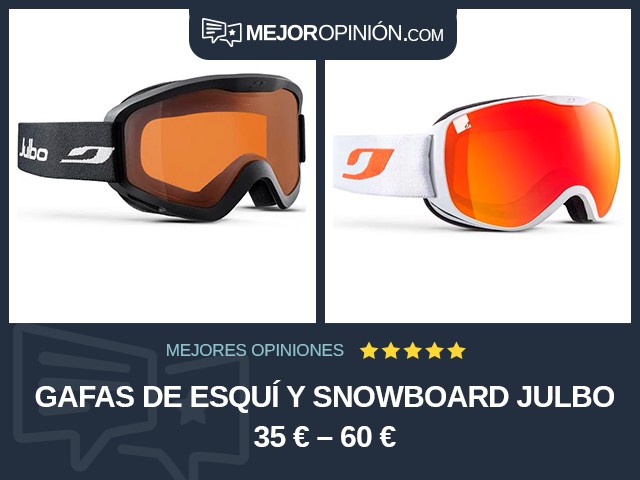 Gafas de esquí y snowboard Julbo 35 € – 60 €