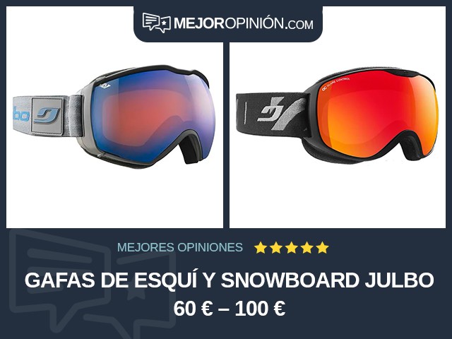 Gafas de esquí y snowboard Julbo 60 € – 100 €