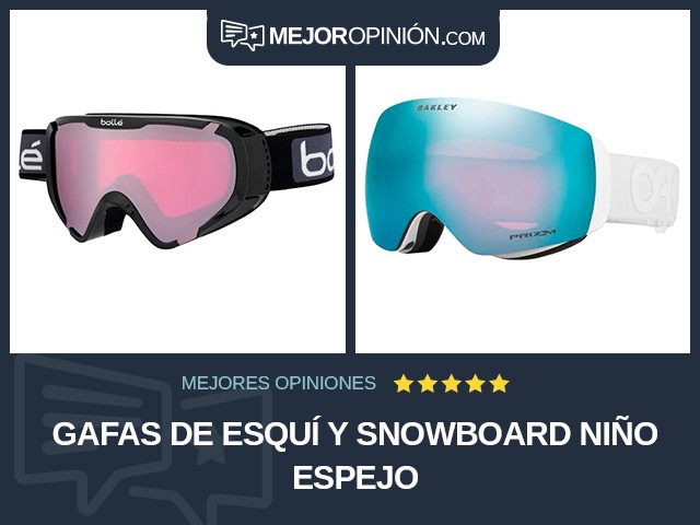 Gafas de esquí y snowboard Niño Espejo