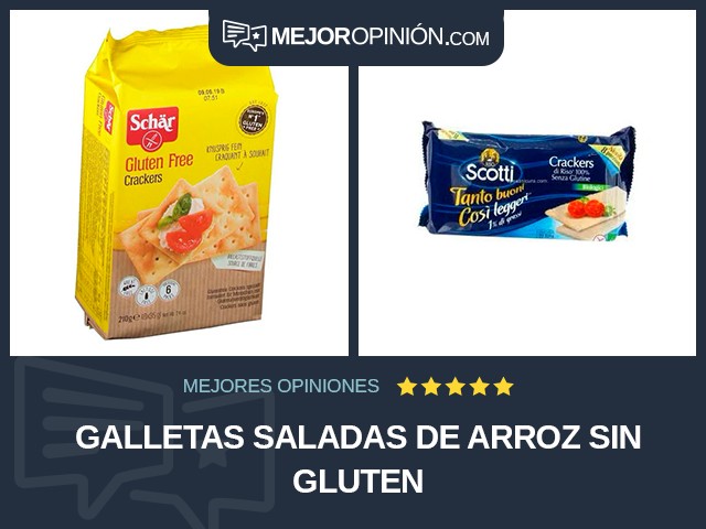 Galletas saladas De arroz Sin gluten