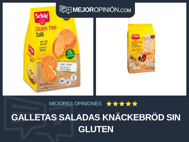 Galletas saladas Knäckebröd Sin gluten