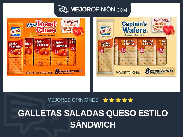 Galletas saladas Queso Estilo sándwich