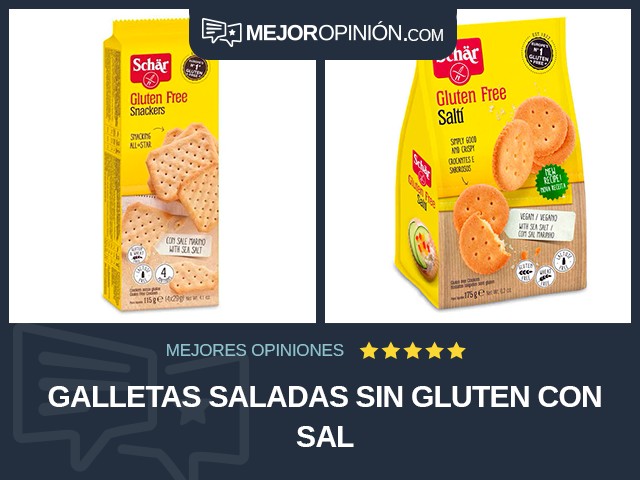 Galletas saladas Sin gluten Con sal