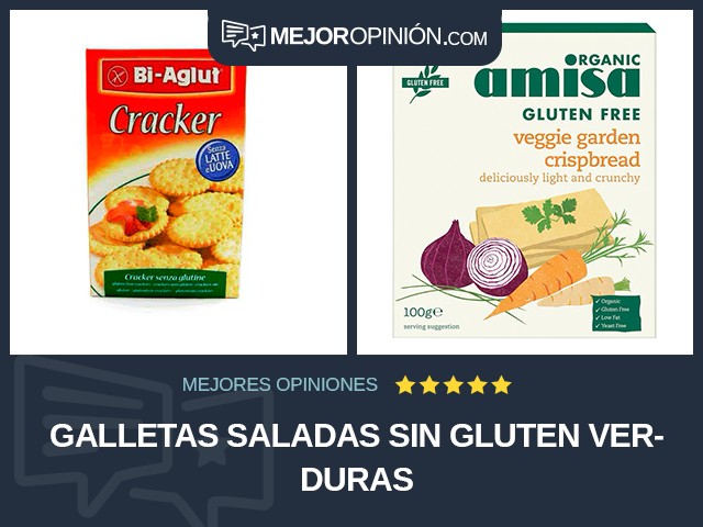 Galletas saladas Sin gluten Verduras