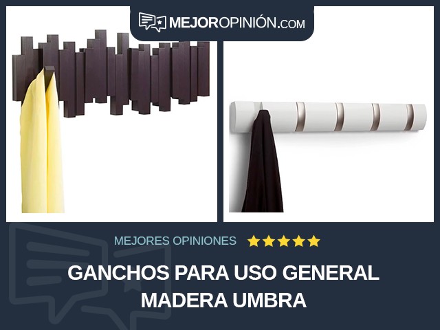 Ganchos para uso general Madera Umbra