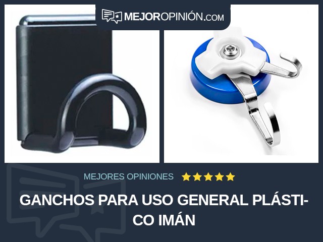 Ganchos para uso general Plástico Imán