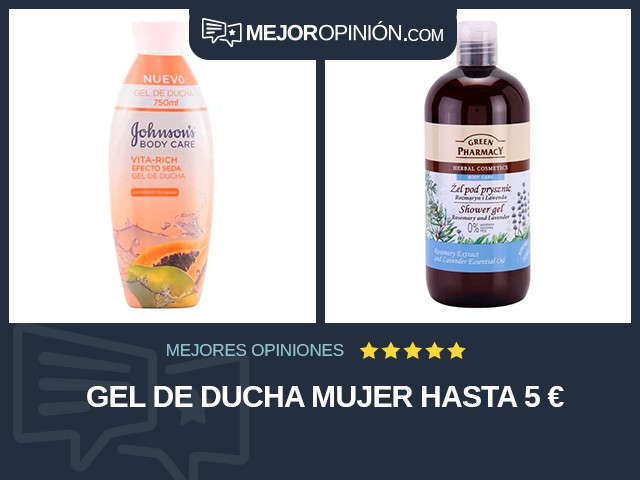 Gel de ducha Mujer Hasta 5 €