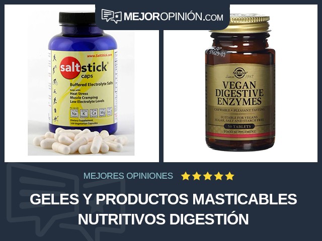 Geles y productos masticables nutritivos Digestión