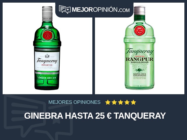 Ginebra Hasta 25 € Tanqueray