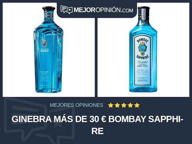 Ginebra Más de 30 € Bombay Sapphire