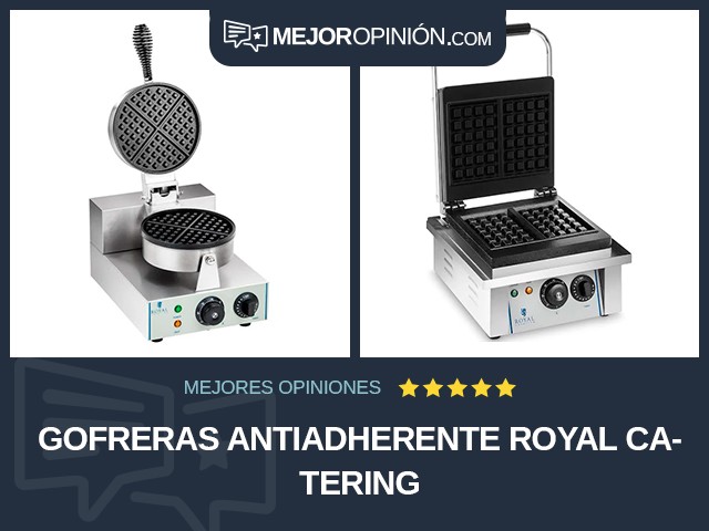 Gofreras Antiadherente Royal Catering