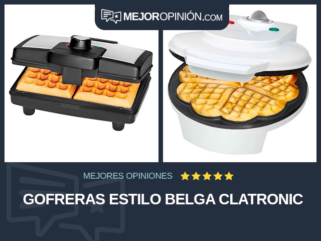 Gofreras Estilo belga Clatronic