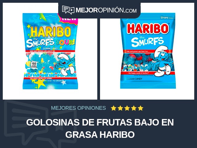 Golosinas de frutas Bajo en grasa Haribo