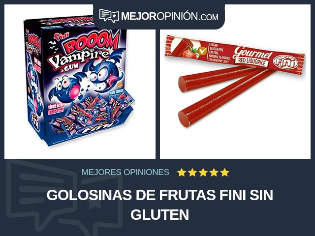 Golosinas de frutas Fini Sin gluten