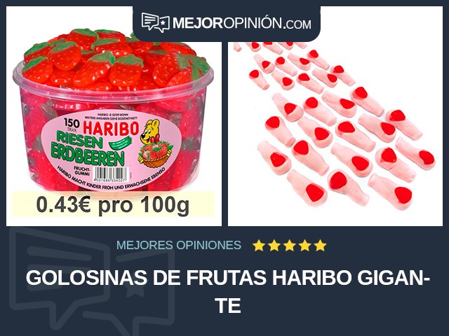 Golosinas de frutas Haribo Gigante