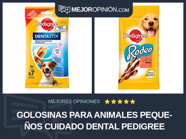 Golosinas para animales pequeños Cuidado dental Pedigree