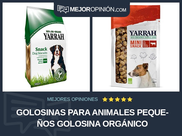 Golosinas para animales pequeños Golosina Orgánico