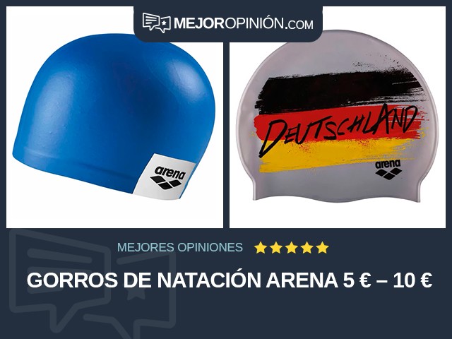 Gorros de natación arena 5 € – 10 €