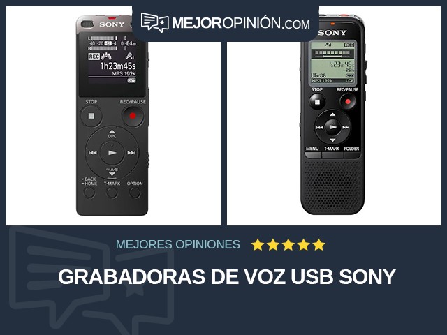 Grabadoras de voz USB Sony