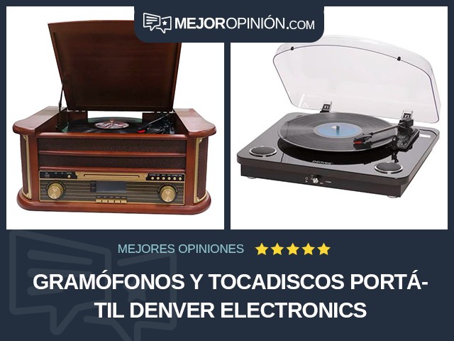 Gramófonos y tocadiscos Portátil Denver Electronics