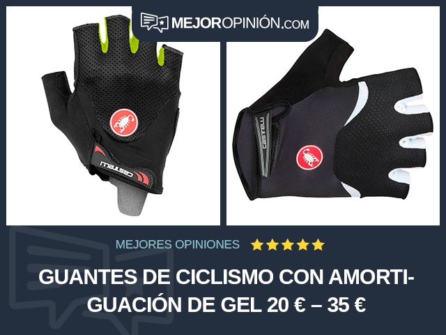 Guantes de ciclismo Con amortiguación de gel 20 € – 35 €