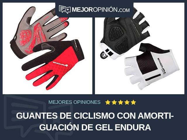 Guantes de ciclismo Con amortiguación de gel Endura