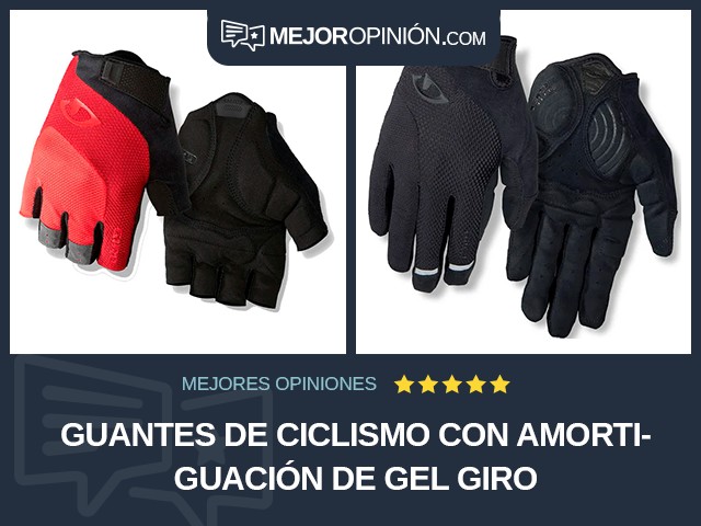 Guantes de ciclismo Con amortiguación de gel Giro