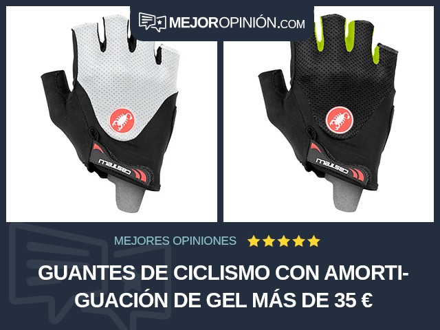 Guantes de ciclismo Con amortiguación de gel Más de 35 €