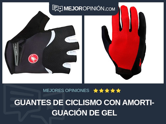 Guantes de ciclismo Con amortiguación de gel