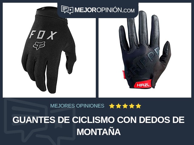 Guantes de ciclismo Con dedos De montaña