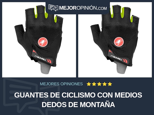 Guantes de ciclismo Con medios dedos De montaña