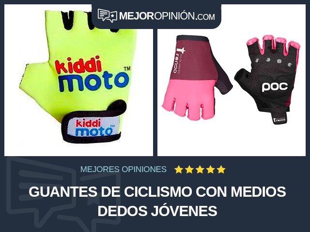 Guantes de ciclismo Con medios dedos Jóvenes