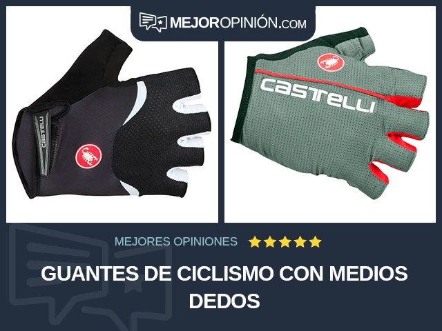 Guantes de ciclismo Con medios dedos