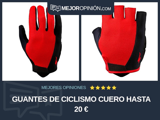 Guantes de ciclismo Cuero Hasta 20 €