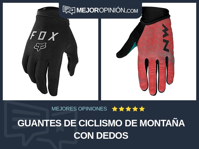 Guantes de ciclismo De montaña Con dedos