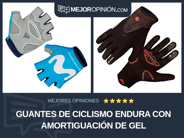 Guantes de ciclismo Endura Con amortiguación de gel