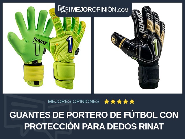 Guantes de portero de fútbol Con protección para dedos Rinat