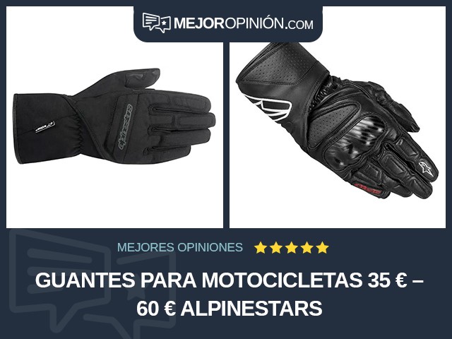 Guantes para motocicletas 35 € – 60 € Alpinestars